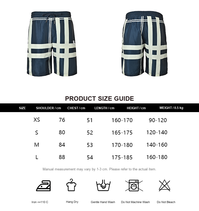 Burberry Check Equestrian Beach Shorts - size chart