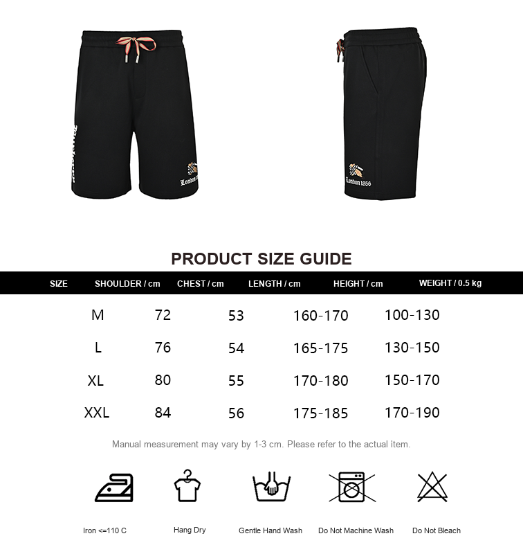 Burberry Check Equestrian Embroidered Shorts - size chart