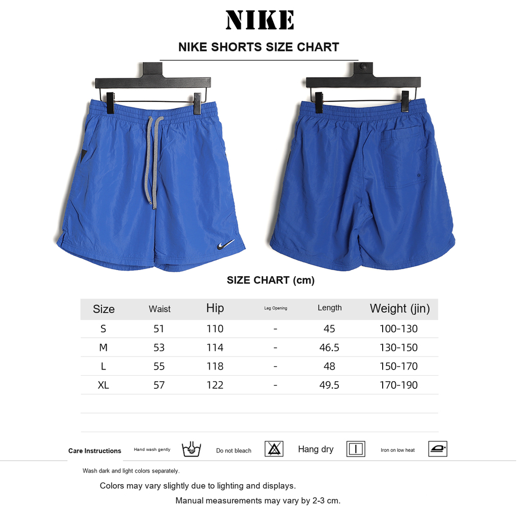 Nike Japan Double-Swoosh Woven Beach Shorts – Blue - size chart