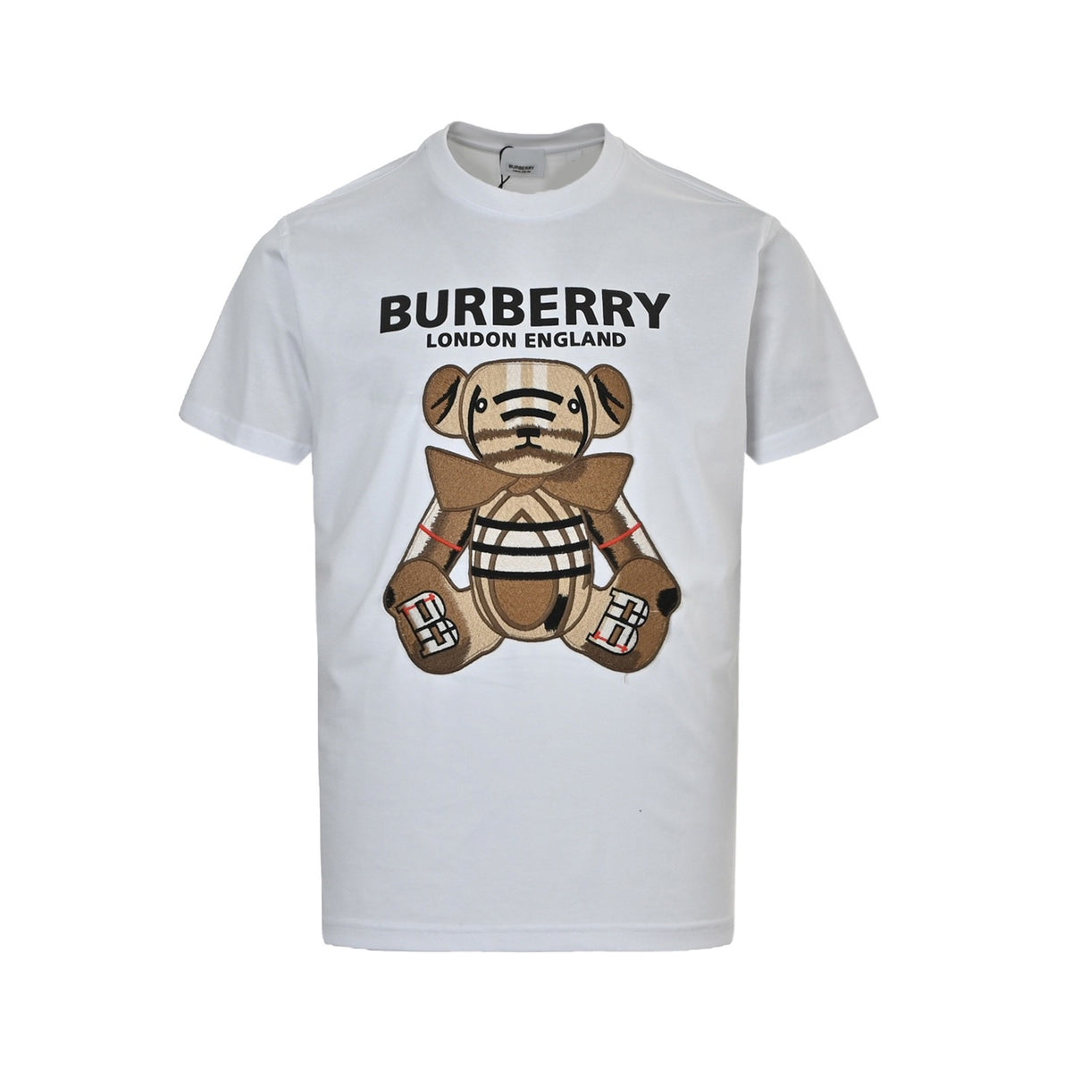 Burberry Bear Patch Embroidered T-Shirt - front view
