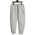 Nike Tech Fleece Windrunner Logo Pants – Heather Gray - front view