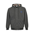 Burberry Blue Equestrian Embroidered Zip Jacket - front view