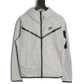 Nike Tech Fleece Windrunner Hooded Jacket – Light Gray - front view