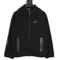 Nike x NOCTA Tech Fleece Zip Hooded Jacket – Black and Gold - front view
