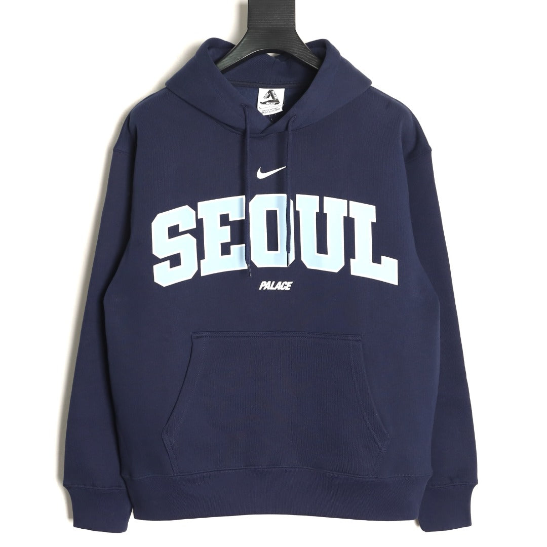 Nike x Palace Seoul City Hoodie – Navy - front view