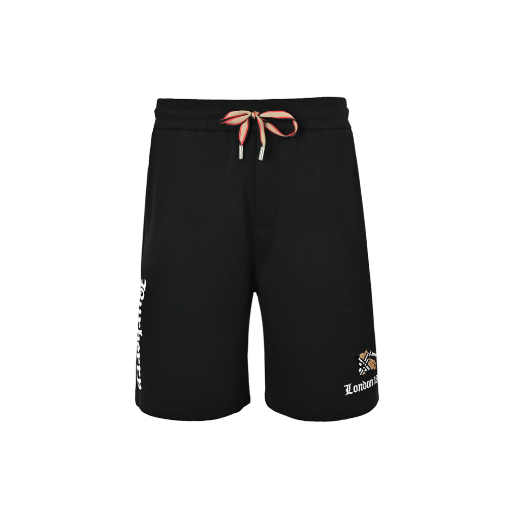 Burberry Check Equestrian Embroidered Shorts - front view