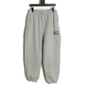 Nike x Stussy 23SS Embroidered Fleece Sweatpants – Gray - front view
