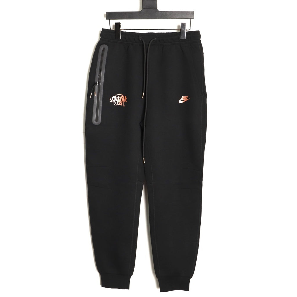 Nike x Central Cee Tech Fleece Windrunner Pants – Black - front view