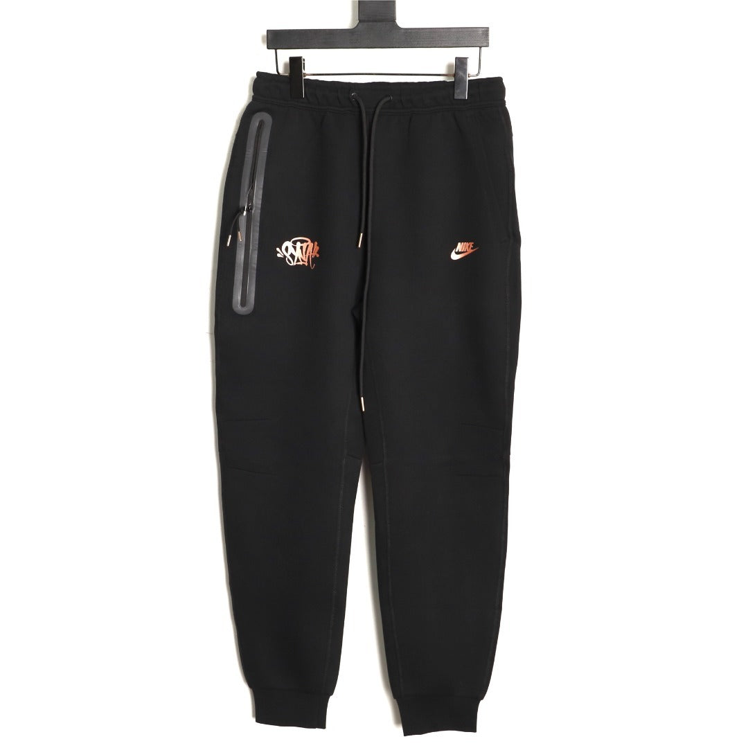 Nike x Central Cee Tech Fleece Windrunner Pants – Black - front view