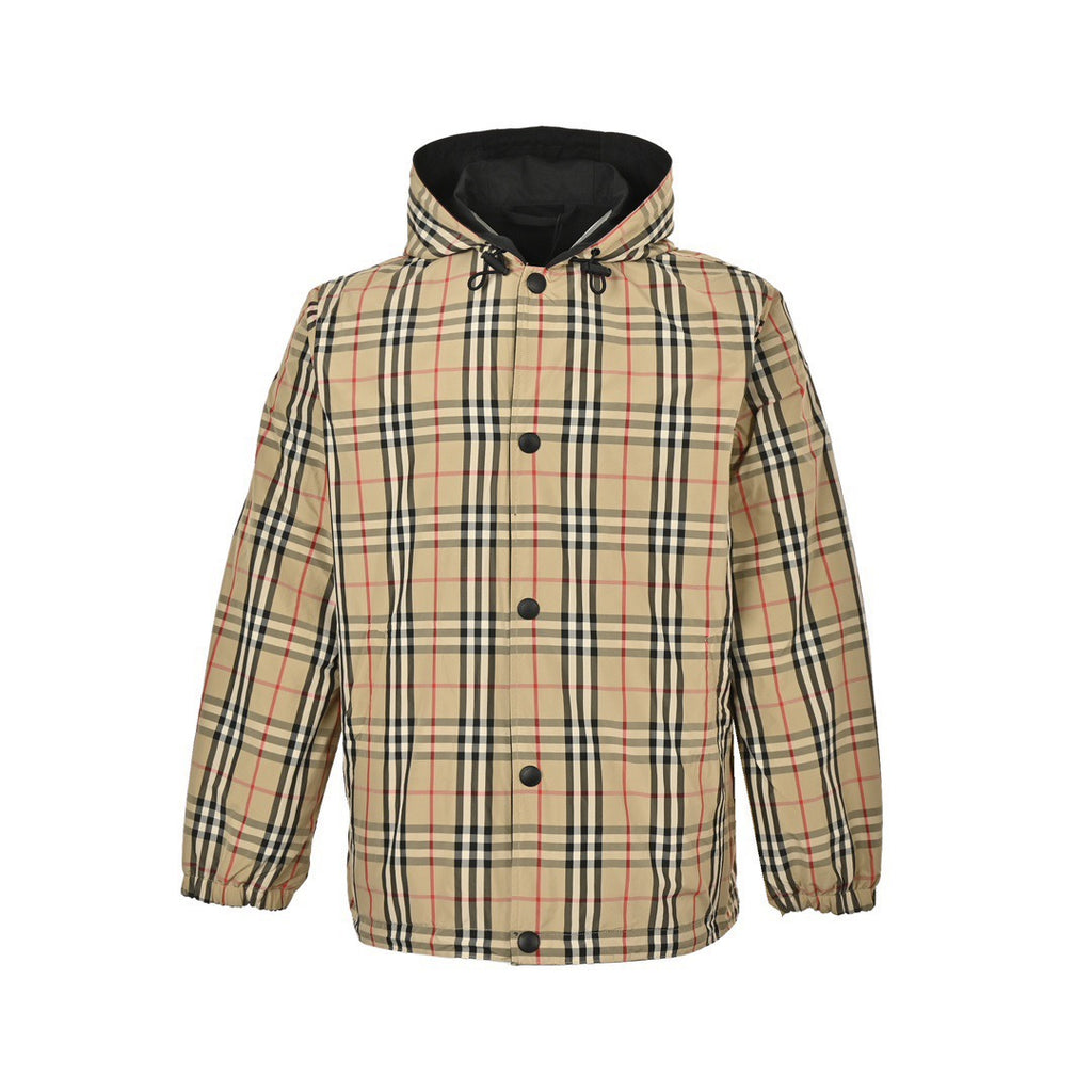 Burberry Reversible Check Equestrian Wind Jacket - front view