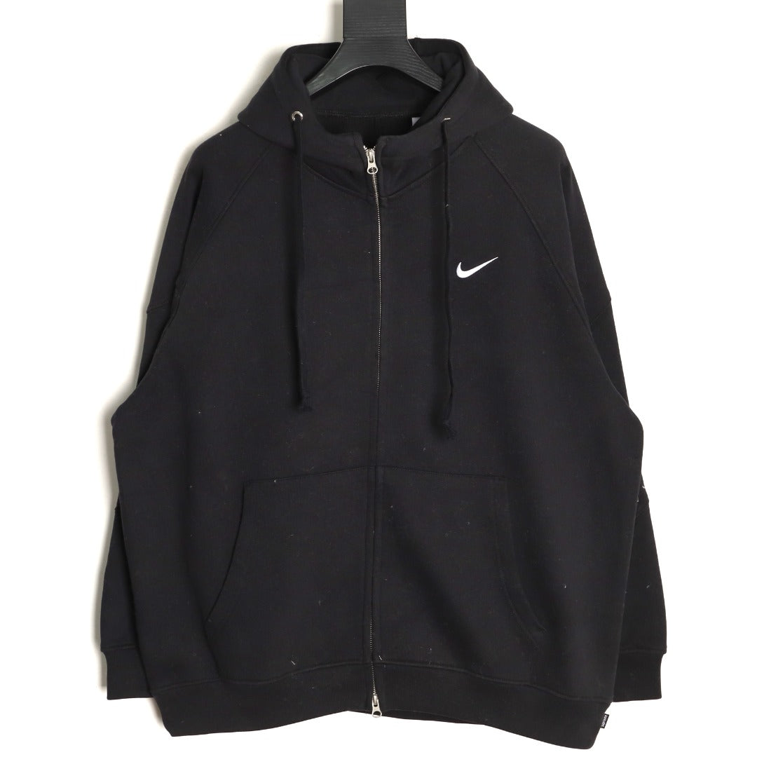 Nike x Supreme 25FW Zip Hooded Jacket – Black - front view