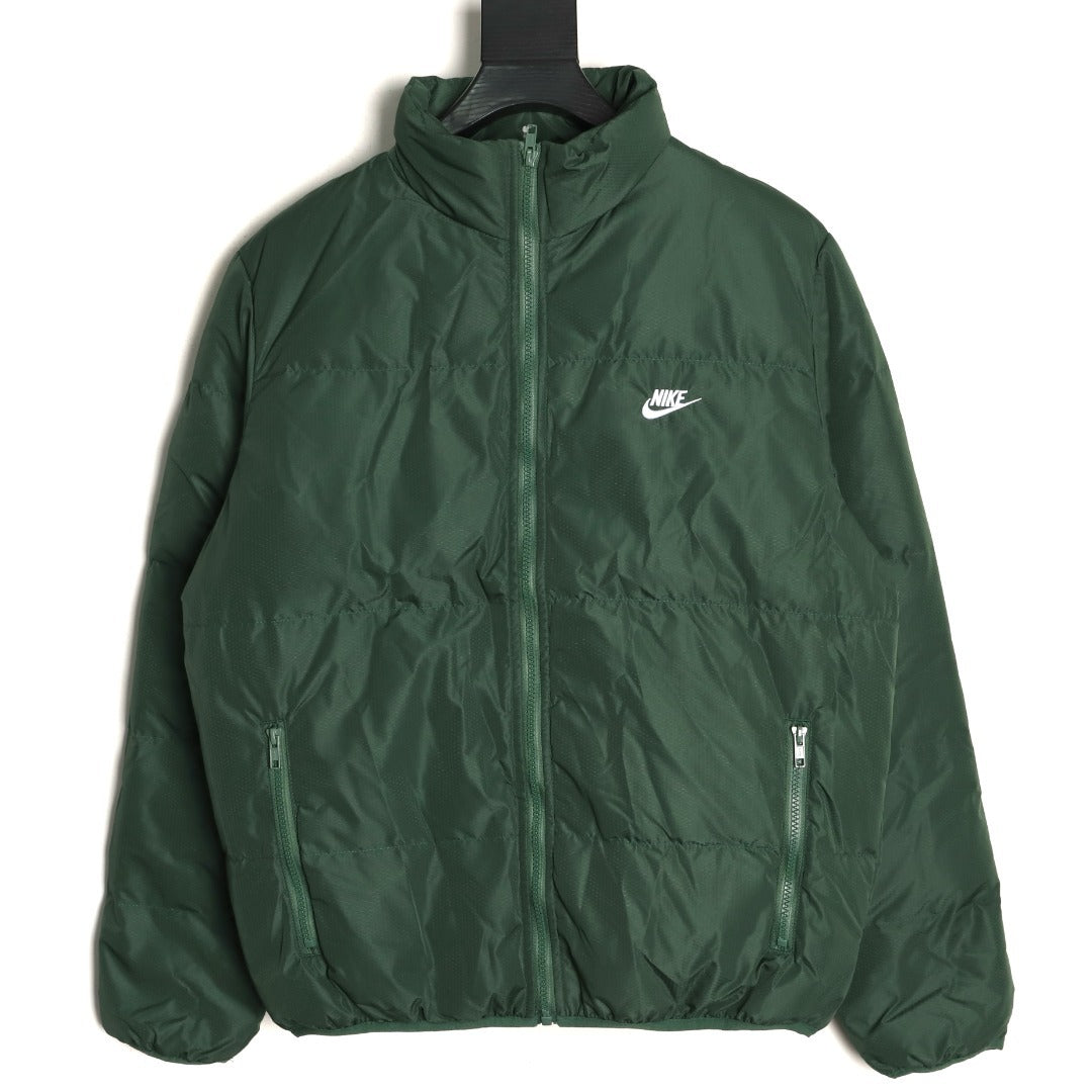 Nike Harrington Cropped Puffer Jacket – Green - front view