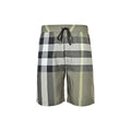 Burberry Check Drawstring Beach Shorts - front view
