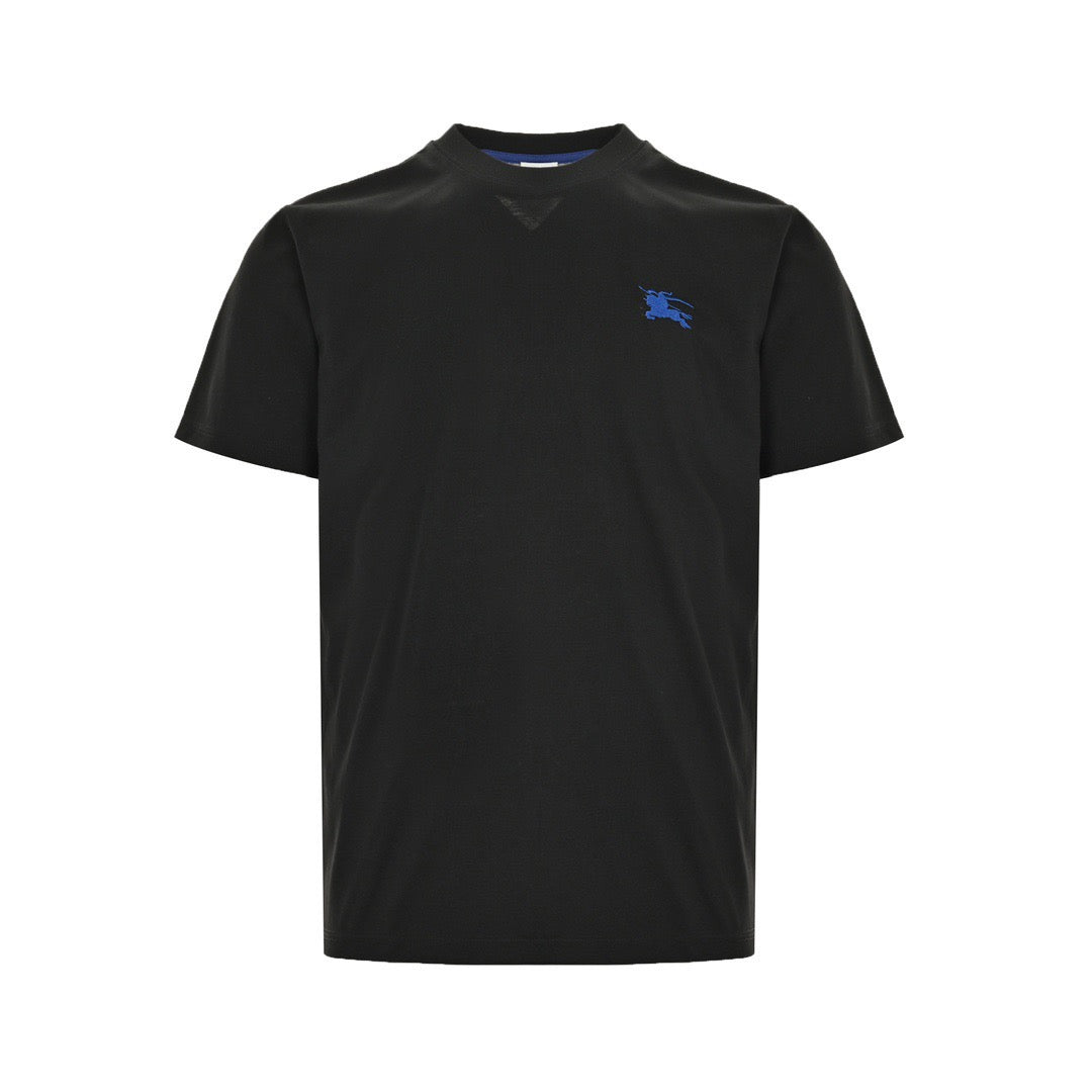 Burberry Blue Equestrian Logo T-Shirt - front view