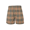 Burberry Black-Trim Check Shorts - front view