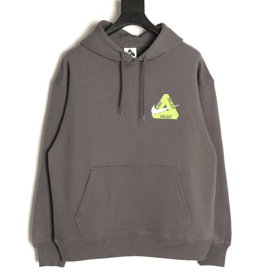 Nike x Palace Logo Hoodie – Charcoal - front view