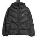 Nike Windrunner 2025 Lightweight Hooded Puffer Jacket – Black - front view