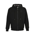 Burberry B-Logo Check-Lined Zip Hoodie - front view