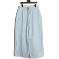 LOEWE Anagram Embroidered Denim Jeans – Light Blue - front view