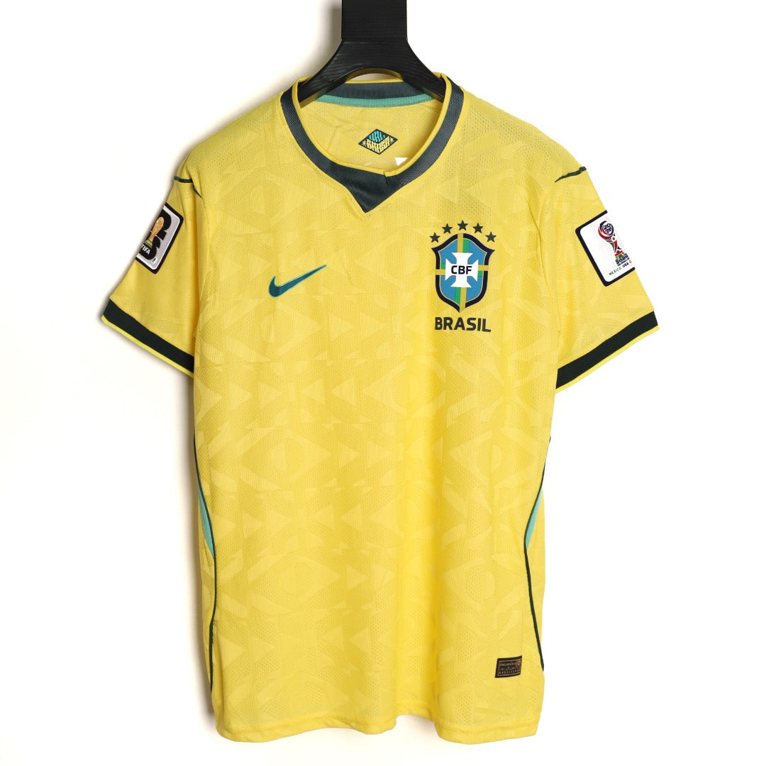 Nike Brazil Dri-FIT 2026 Home Jersey – Yellow - front view