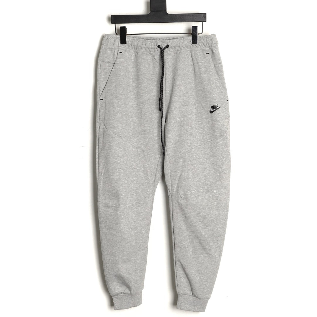Nike Tech Fleece Windrunner Logo Pants – Light Gray - front view
