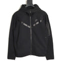 Nike Tech Fleece Windrunner Hooded Jacket – Black and Gray - front view