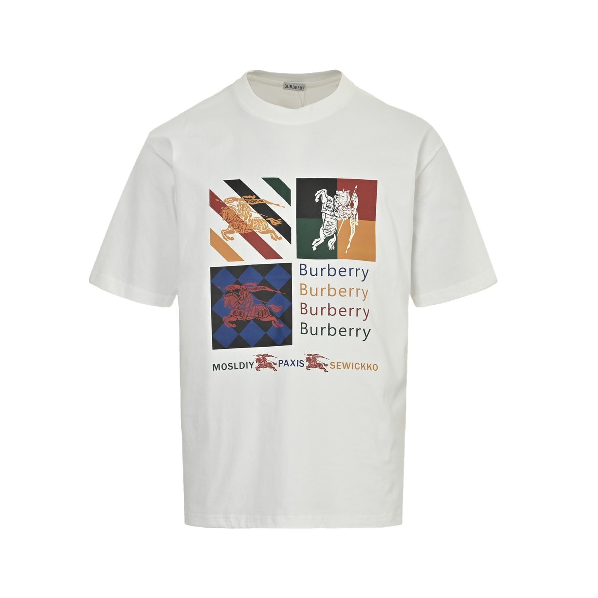 Burberry Block Equestrian Graphic T-Shirt - front view
