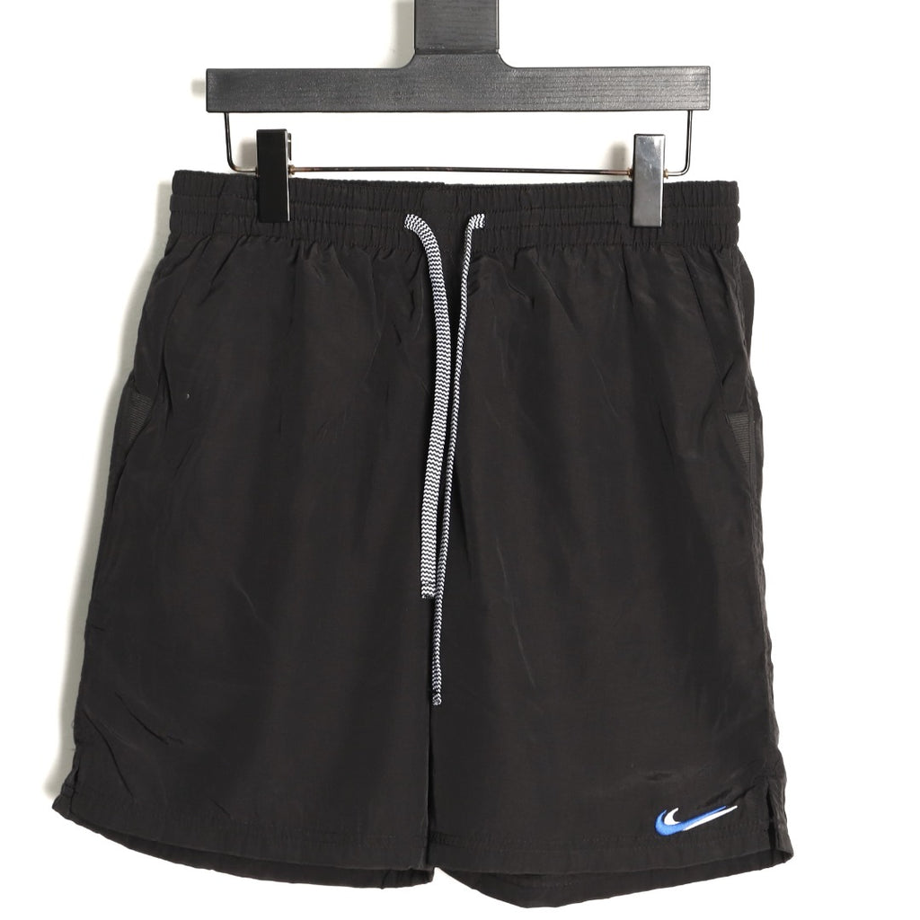 Nike Japan Double-Swoosh Woven Beach Shorts – Black - front view