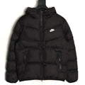 Nike Windrunner Hooded Puffer Jacket – Black - front view
