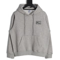 Nike x Stussy Embroidered Fleece Hoodie – Light Gray - front view