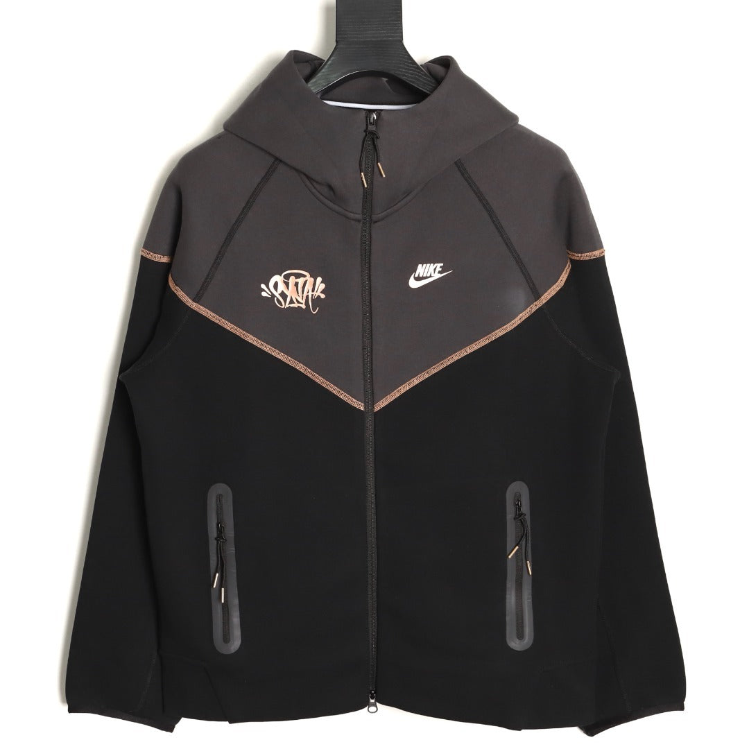 Nike x Central Cee Tech Fleece Windrunner Jacket – Black - front view