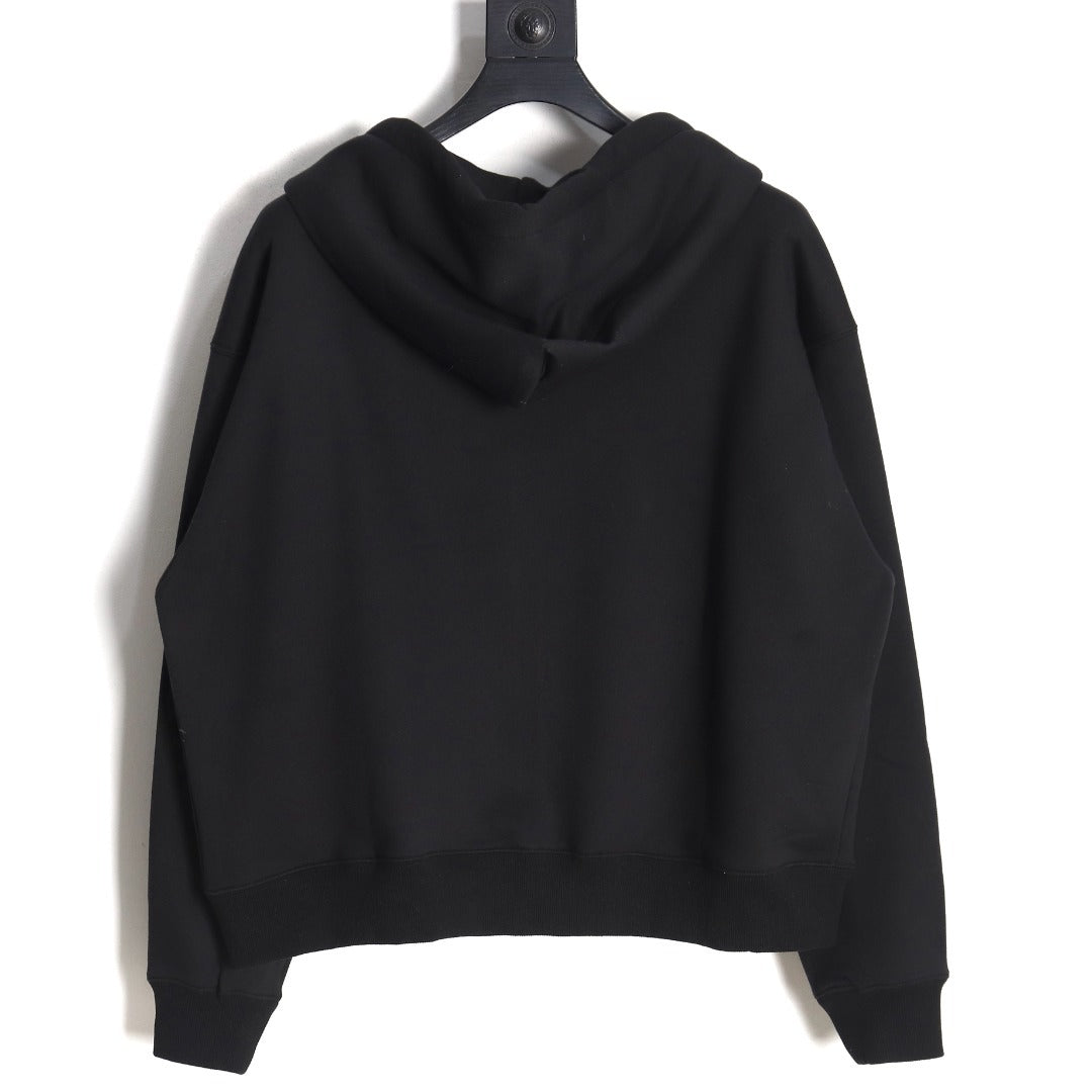 Nike x Stussy Drawstring Zip Hoodie – Black - front view