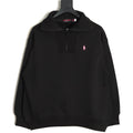 Ralph Lauren Pink Logo Half-Zip Sweatshirt – Black - front view