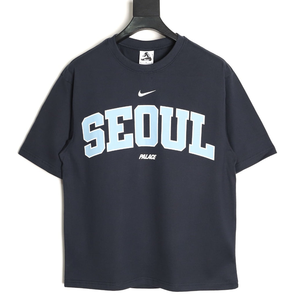 Nike x Palace Seoul City T-Shirt – Navy - front view