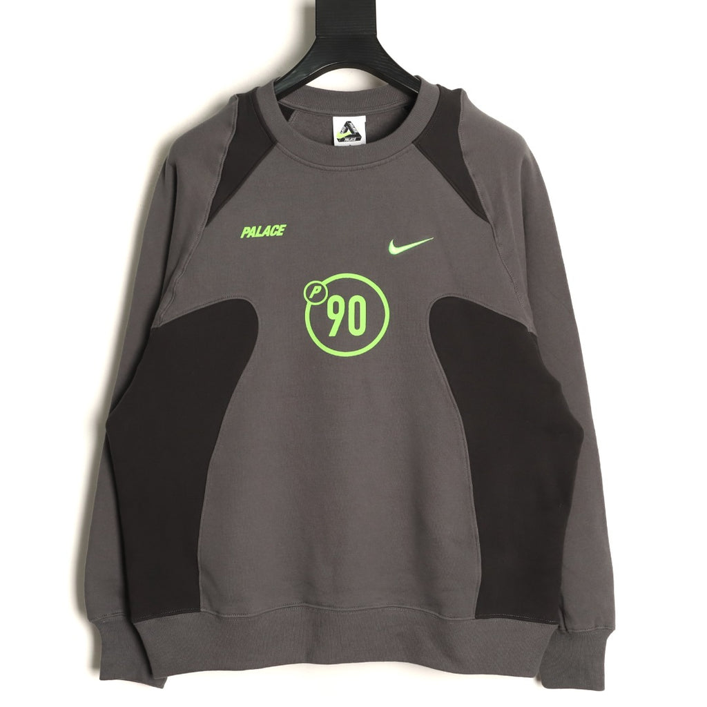 Nike x Palace P90 Graphic Sweatshirt – Charcoal and Gray - front view