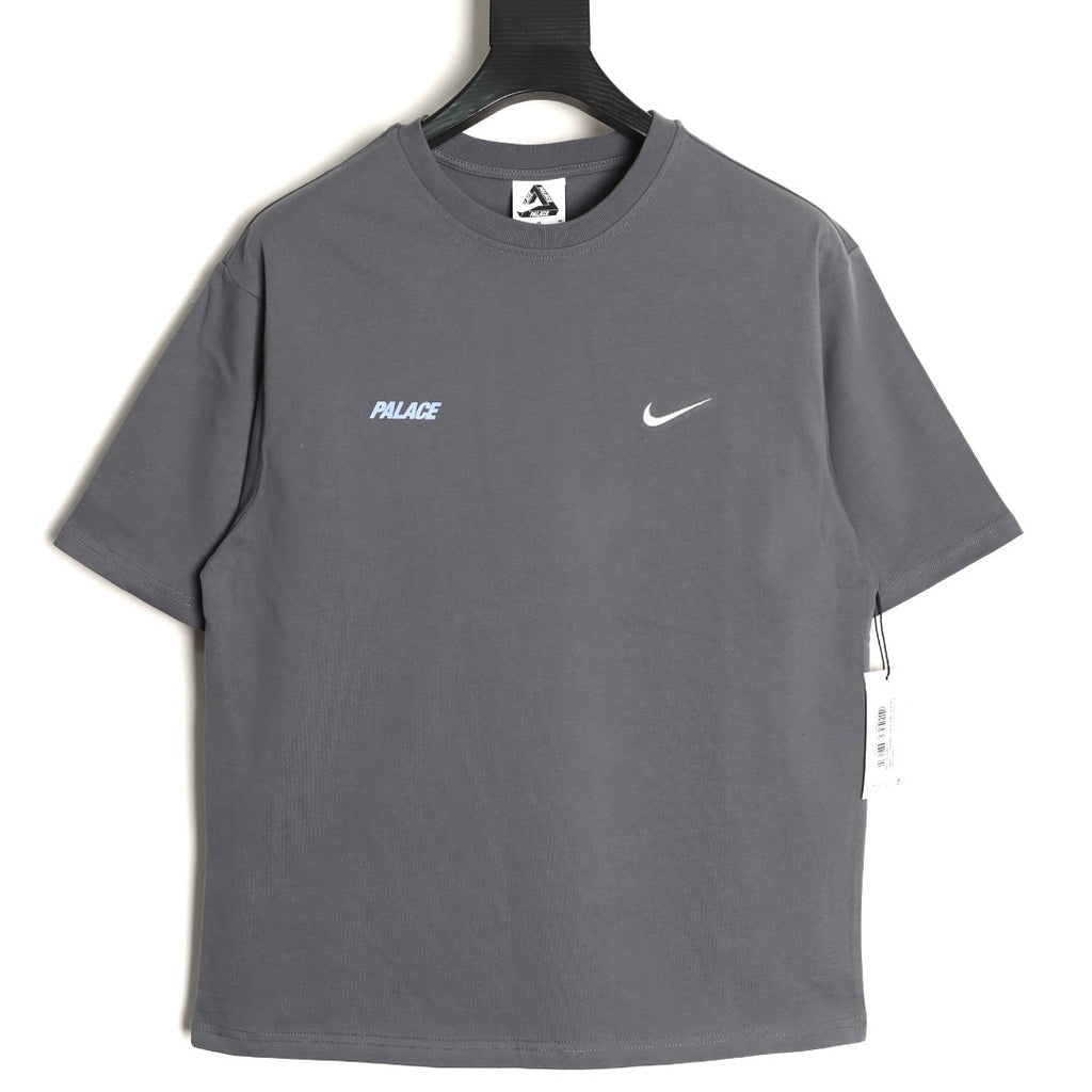 Nike x Palace Logo T-Shirt – Charcoal - front view