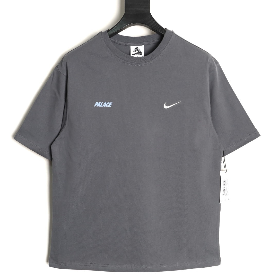 Nike x Palace Logo T-Shirt – Charcoal - front view