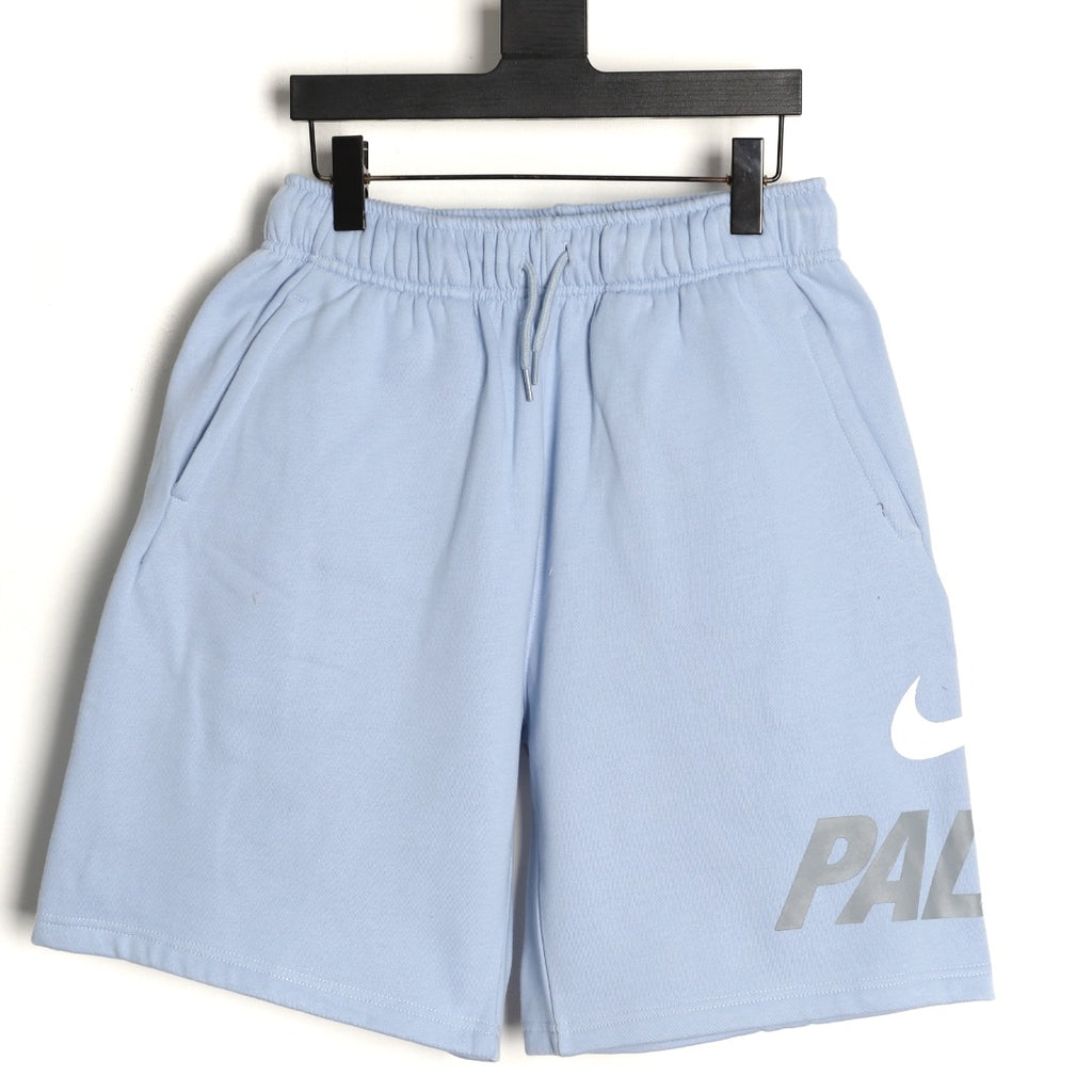 Nike x Palace SS26 Drop 10 Sweat Shorts – Light Blue - front view