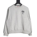 Nike x Stussy 23SS Embroidered Fleece Sweatshirt – Light Gray - front view
