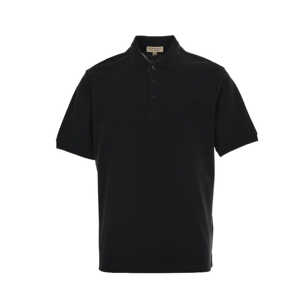 Burberry Equestrian Logo Embroidered Polo Shirt - front view