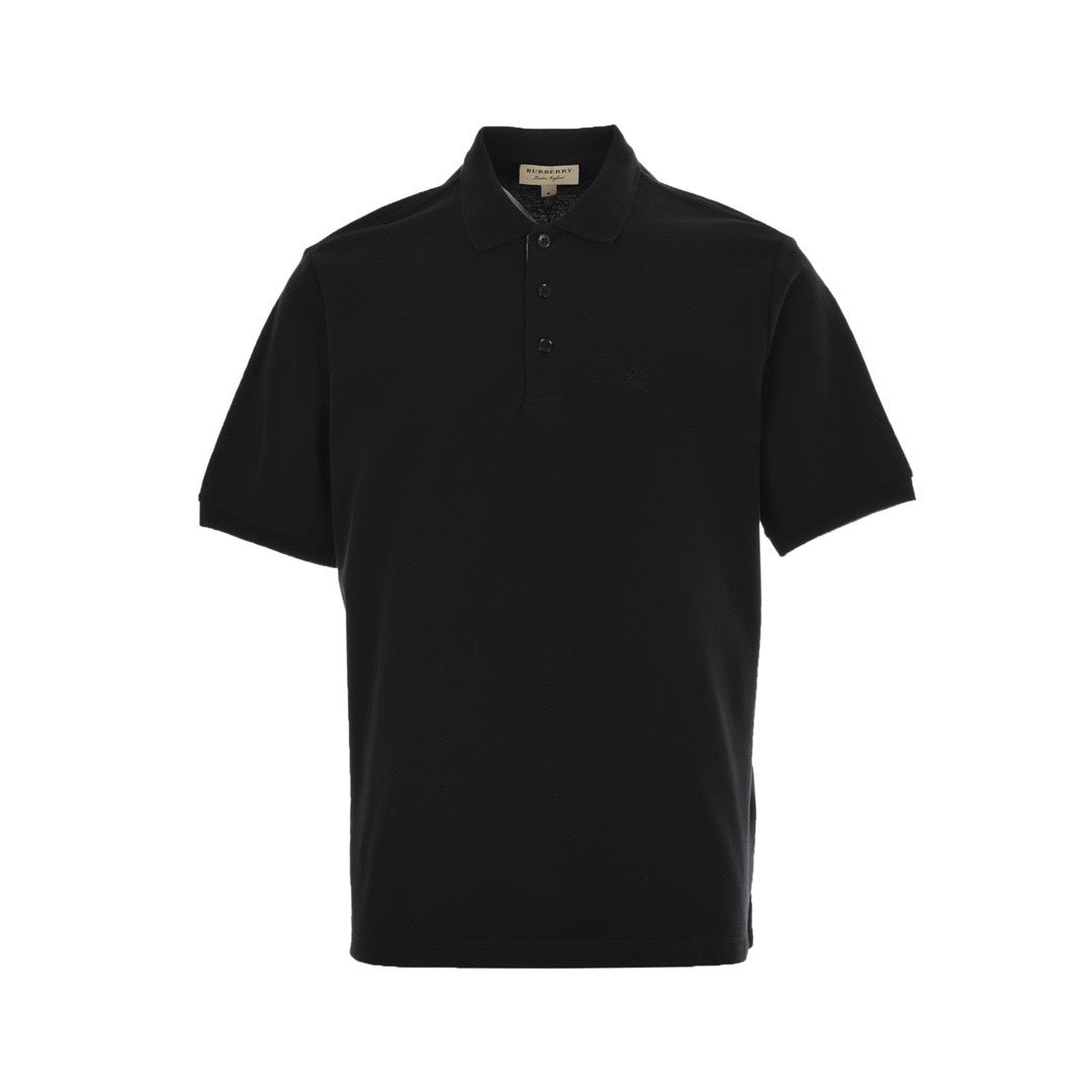 Burberry Equestrian Logo Embroidered Polo Shirt - front view
