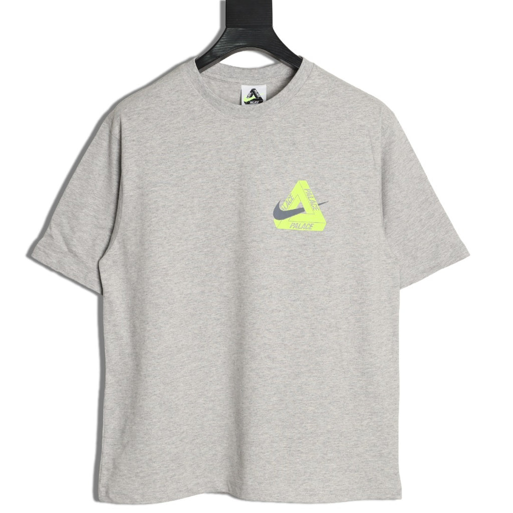 Nike x Palace Logo Graphic T-Shirt – Gray and Neon - front view