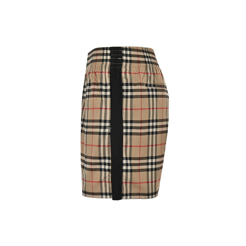 Burberry Black-Trim Check Shorts - side view