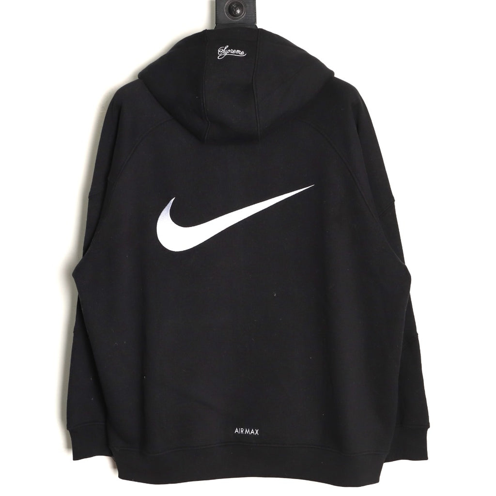 Nike x Supreme 25FW Zip Hooded Jacket – Black - back view