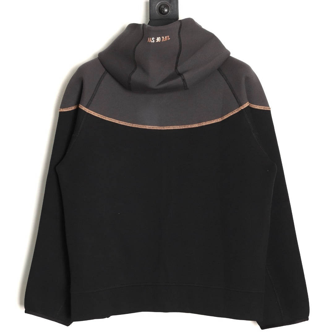 Nike x Central Cee Tech Fleece Windrunner Jacket – Black - back view