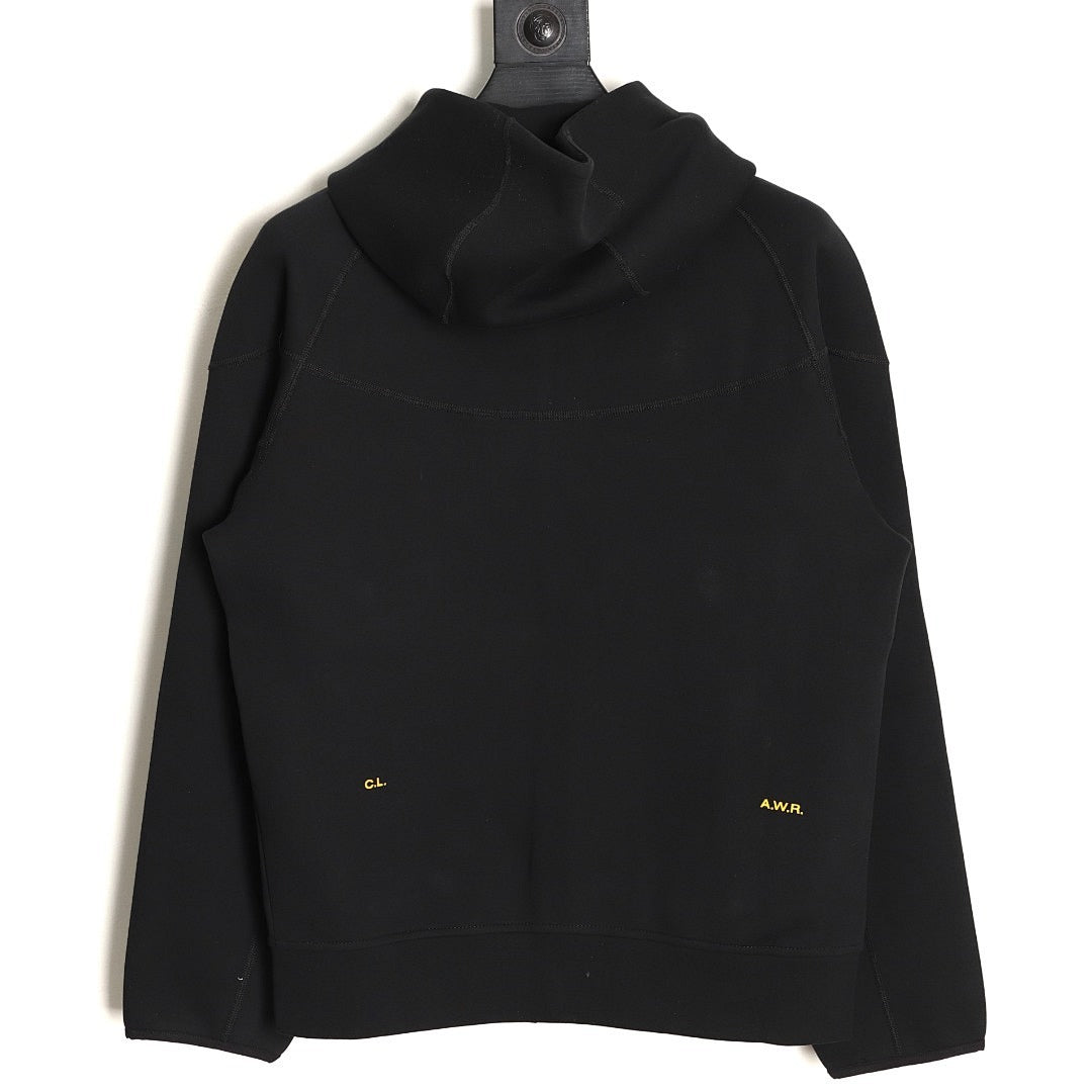 Nike x NOCTA Tech Fleece Zip Hooded Jacket – Black and Gold - back view