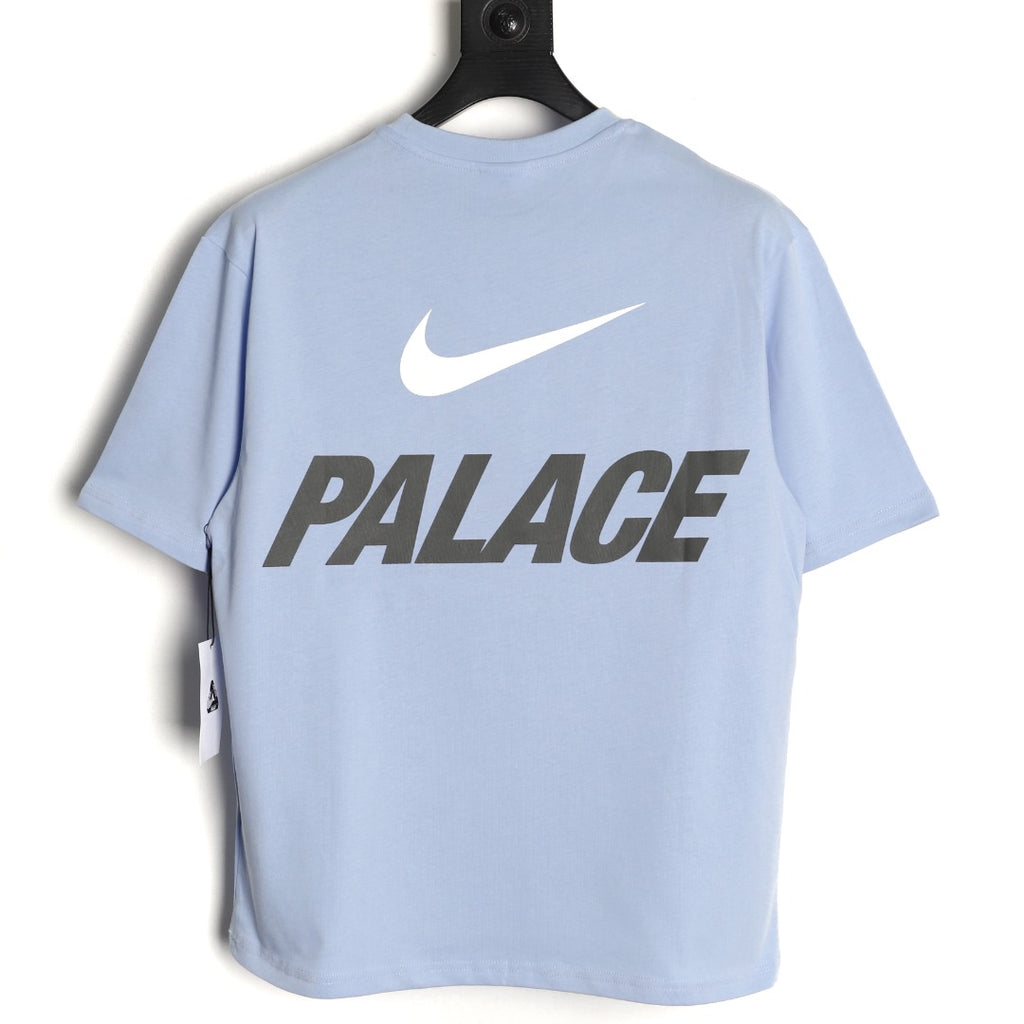 Nike x Palace Logo T-Shirt – Light Blue - back view