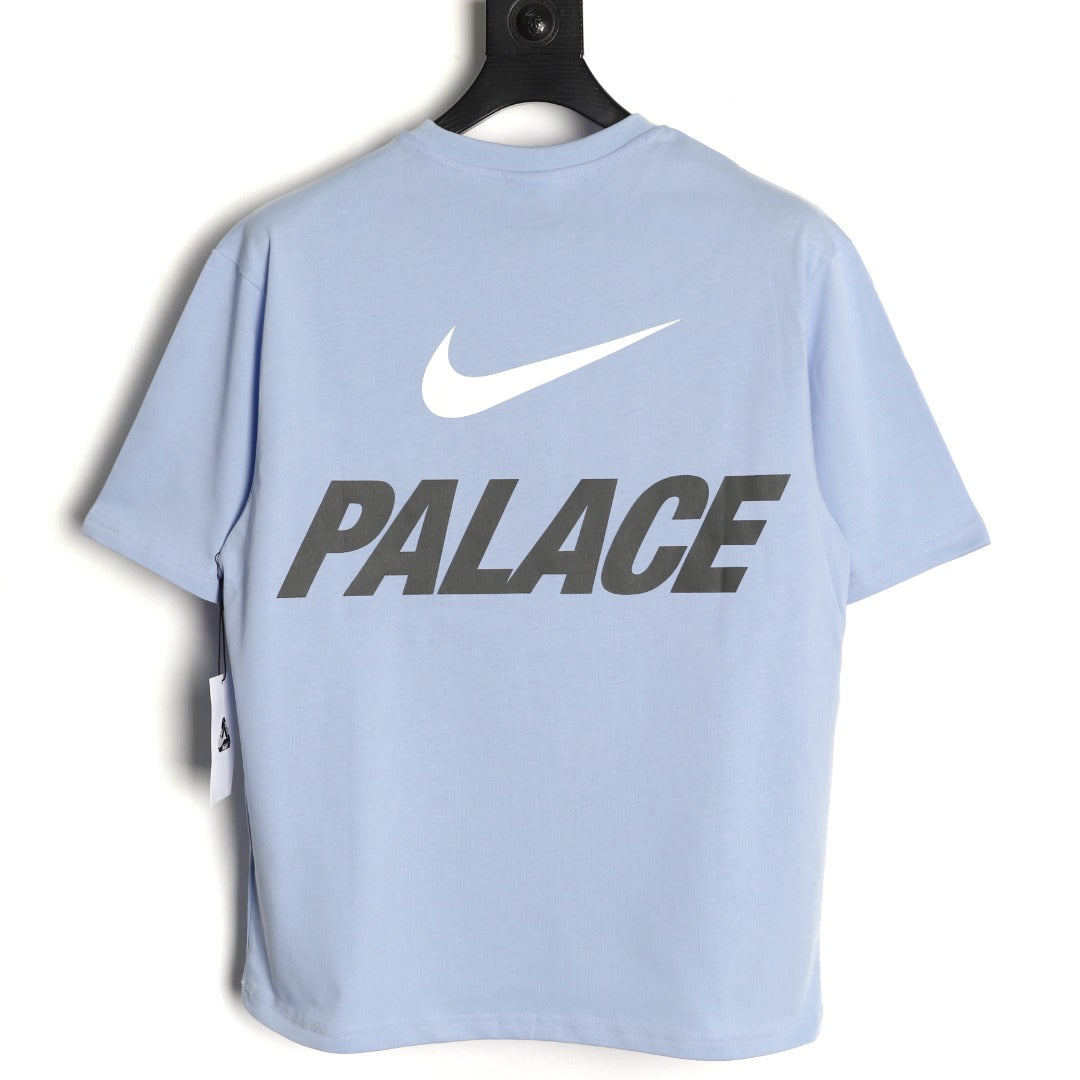Nike x Palace Logo T-Shirt – Light Blue - back view