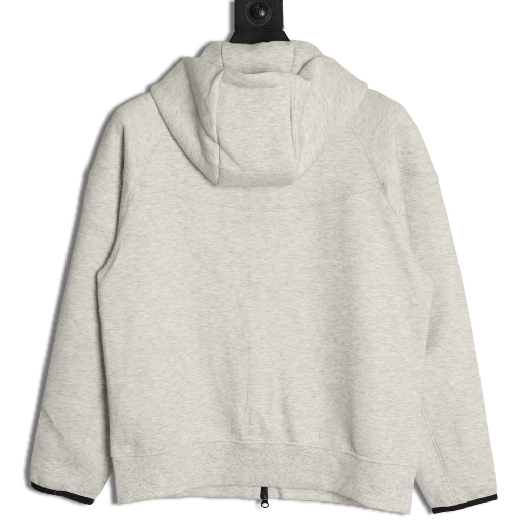Nike Tech Fleece Windrunner Hooded Jacket – Light Gray - back view