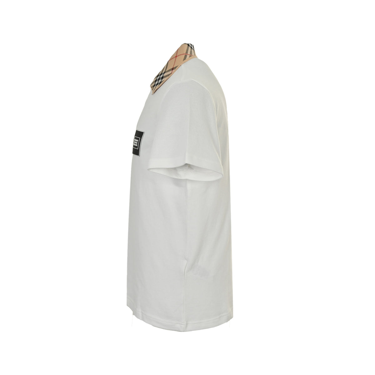Burberry Badge Check-Collar Polo Shirt - side view